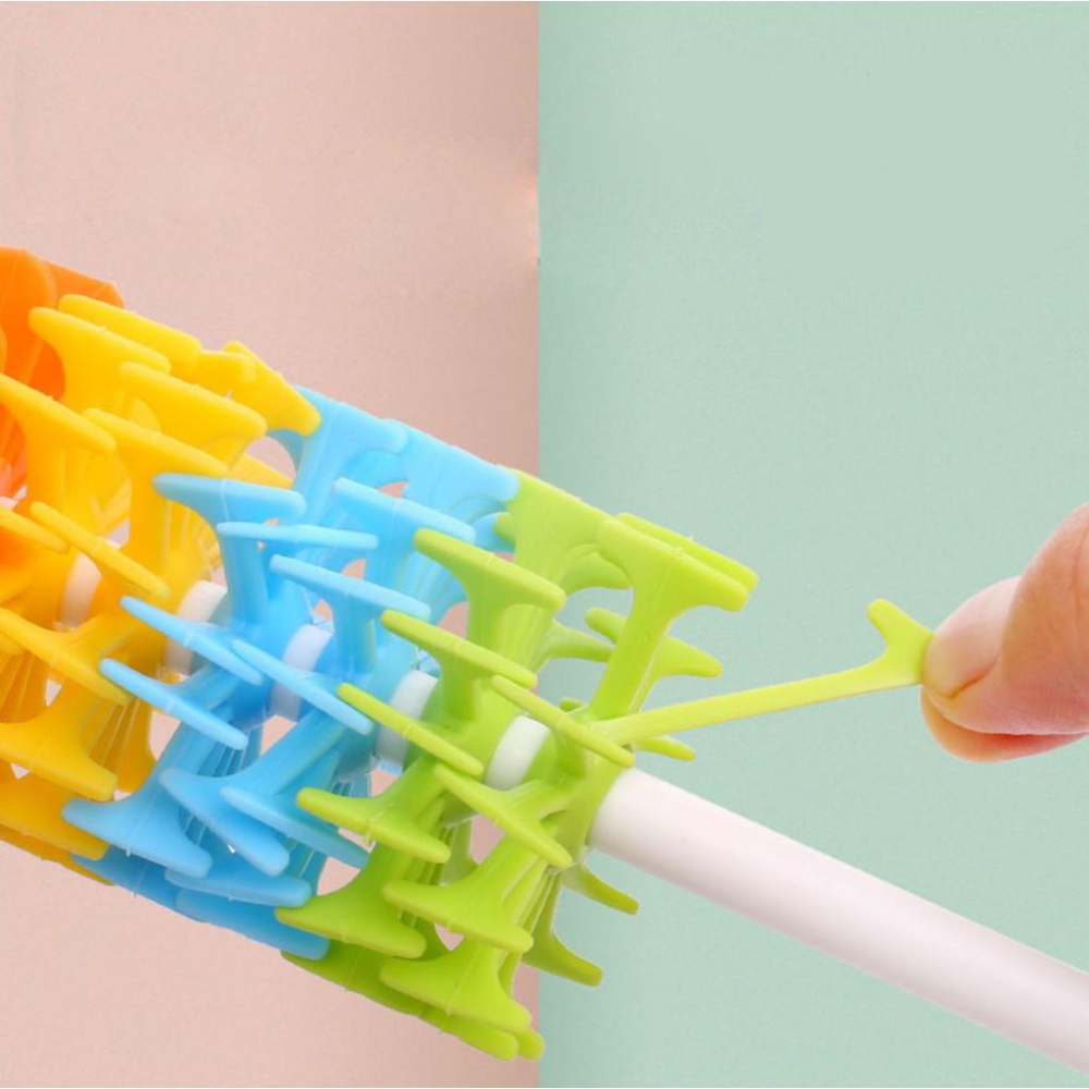 矽膠奶瓶清潔刷360度旋轉奶瓶刷奶嘴刷奶瓶清潔杯子刷瓶子刷 安妮小舖-細節圖2