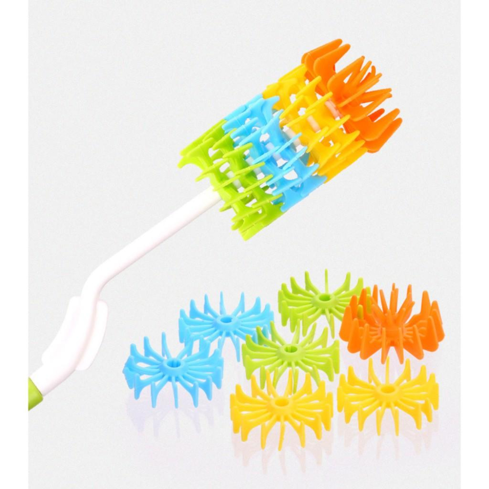 矽膠奶瓶清潔刷360度旋轉奶瓶刷奶嘴刷奶瓶清潔杯子刷瓶子刷 安妮小舖-細節圖3