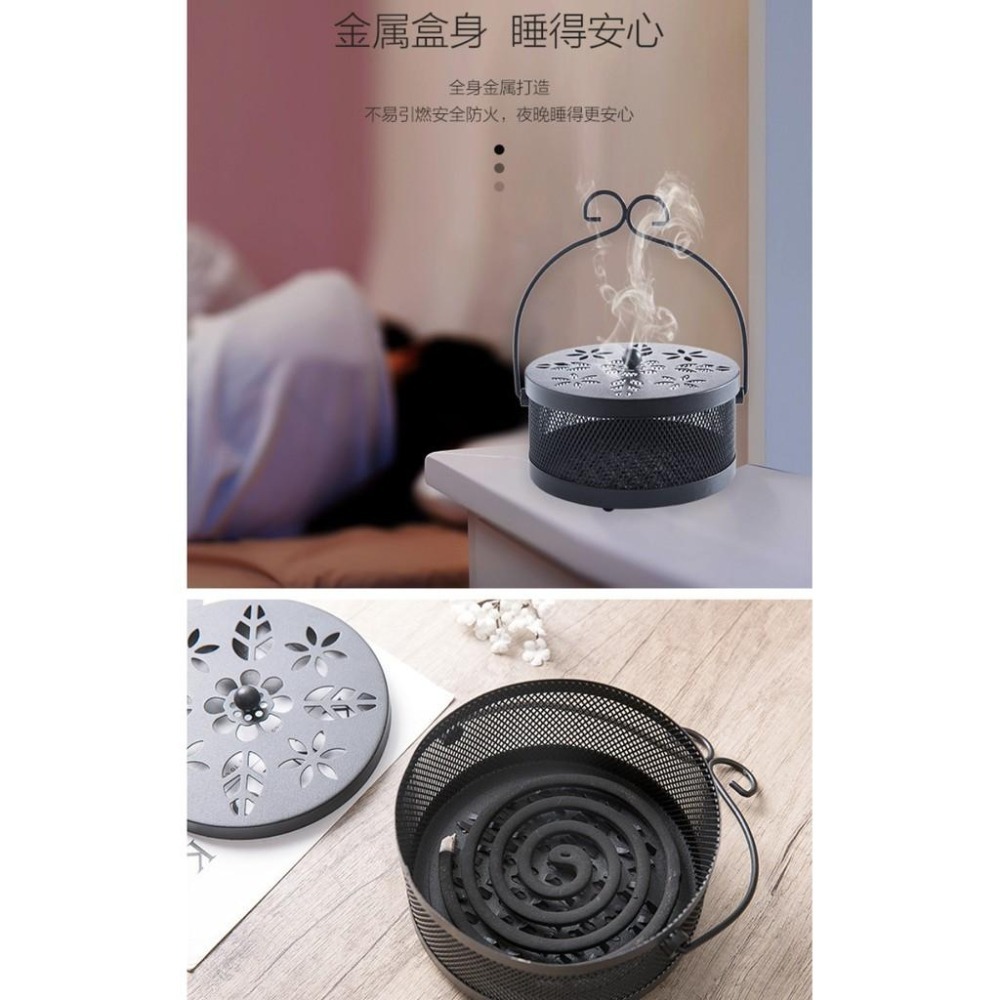 復古風鏤空香薰爐蚊香爐蚊香盒-14.9*7.5 安妮小舖-細節圖5