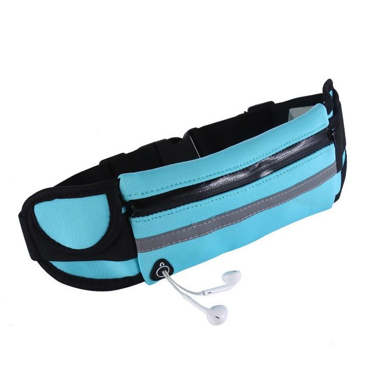 馬拉松健身房手機零錢收納腰包/夜間安全反光條運動腰包 安妮小舖-細節圖5