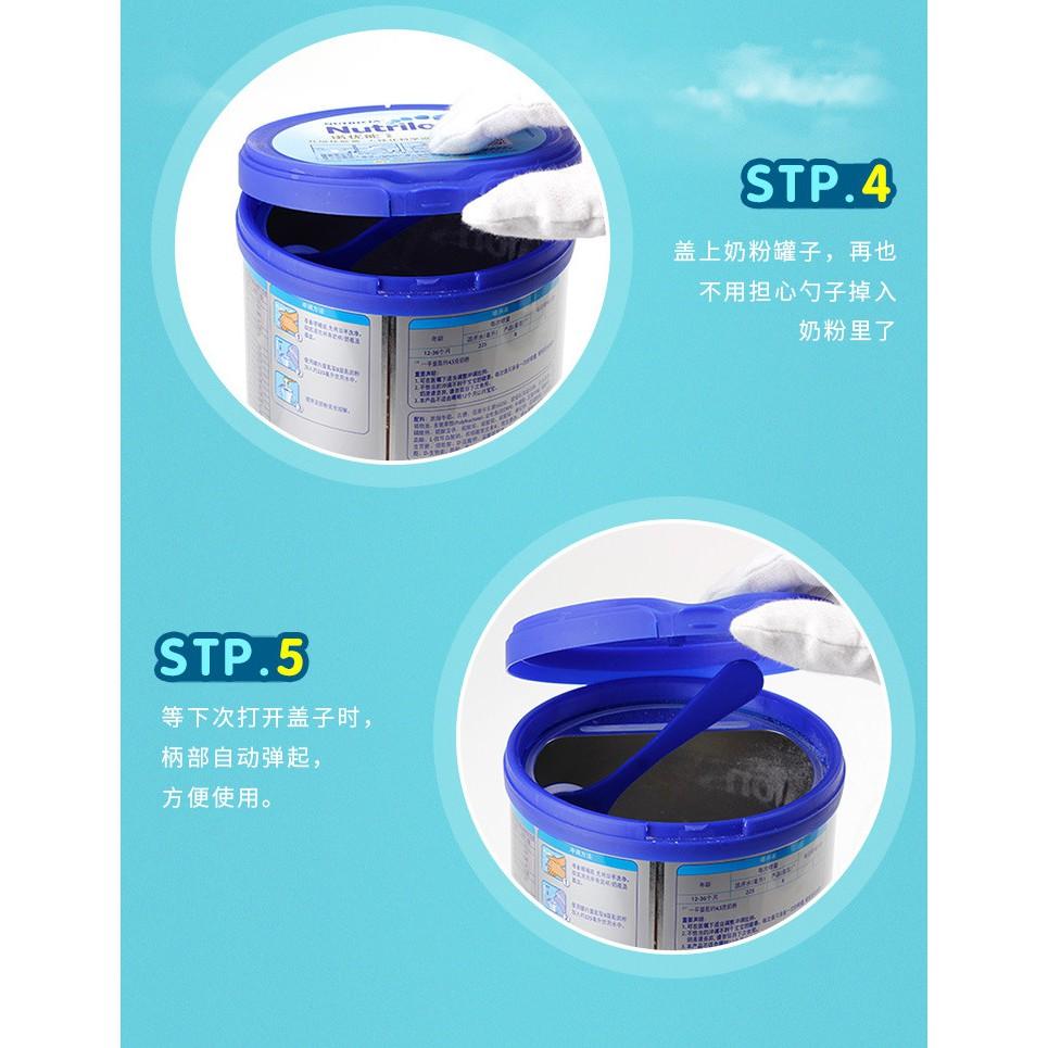 磁性吸附咖啡粉勺固定戒環/奶粉勺助手/磁吸奶粉勺固定器/矽膠置物魔戒 安妮小舖-細節圖6