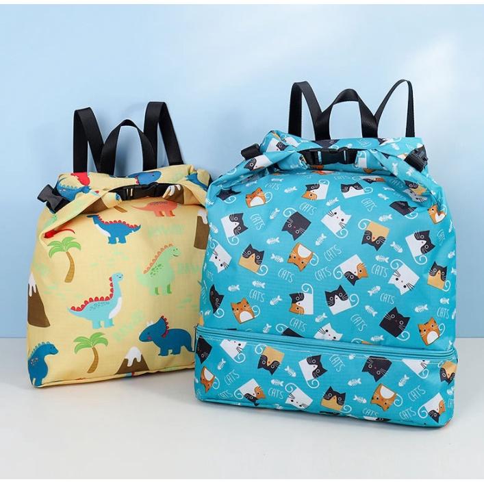 兒童游泳包 收納袋 沙灘包 乾濕分離防水袋 乾溼分離 安妮小舖-細節圖4