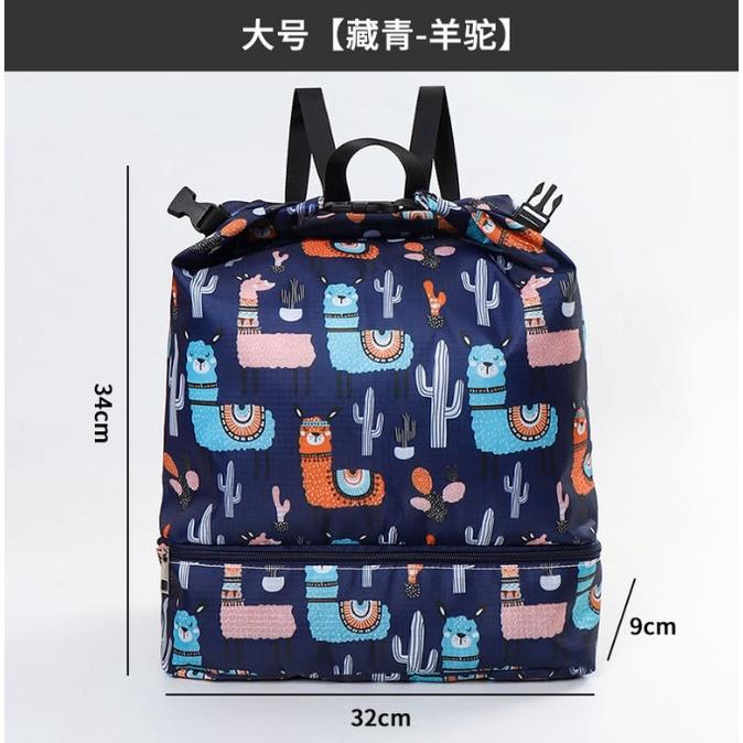 兒童游泳包 收納袋 沙灘包 乾濕分離防水袋 乾溼分離 安妮小舖-細節圖7