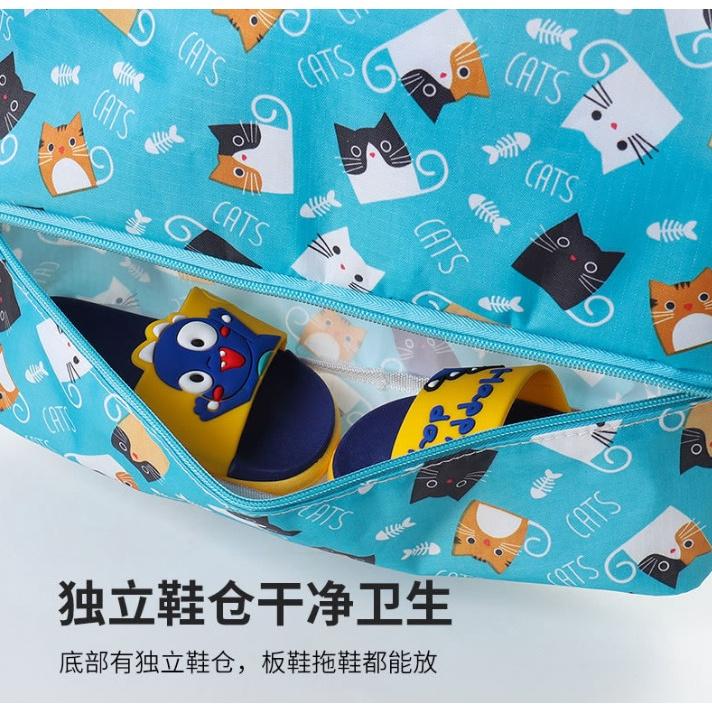 兒童游泳包 收納袋 沙灘包 乾濕分離防水袋 乾溼分離 安妮小舖-細節圖8