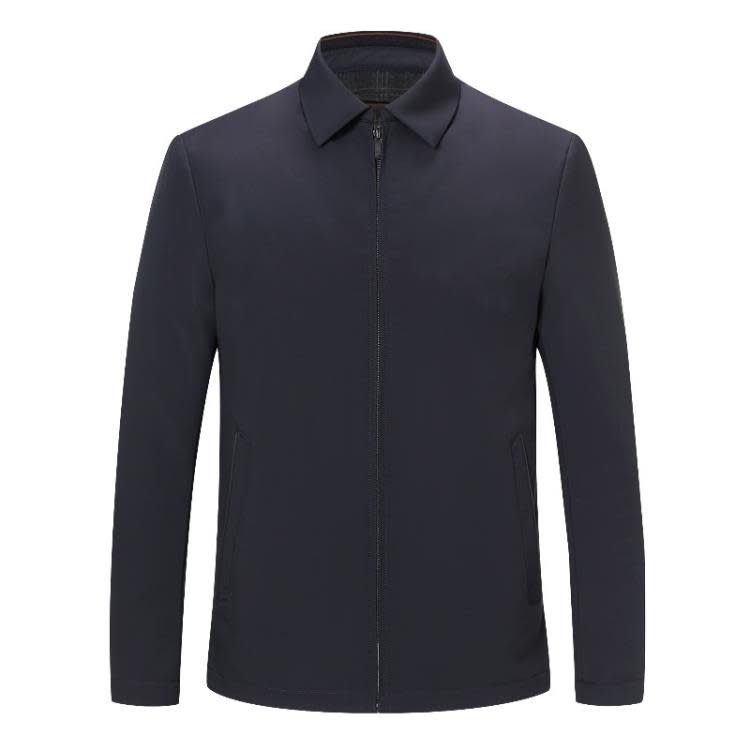 品牌新款輕薄羽絨服男秋冬季中年爸爸裝短款商務休閒夾克男士外套-細節圖5