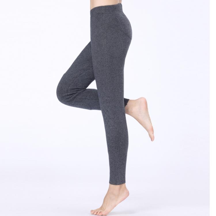 恒原祥保曖2023冬季中老年媽媽裝女式羊絨毛線褲加絨加厚舒適高腰-細節圖2