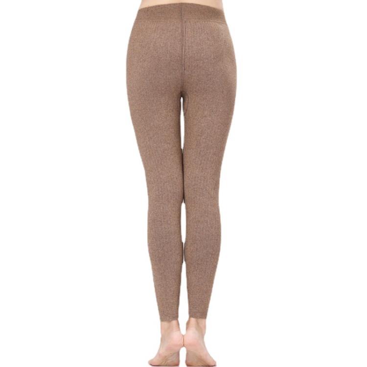 恒原祥保曖2023冬季中老年媽媽裝女式羊絨毛線褲加絨加厚舒適高腰-細節圖5