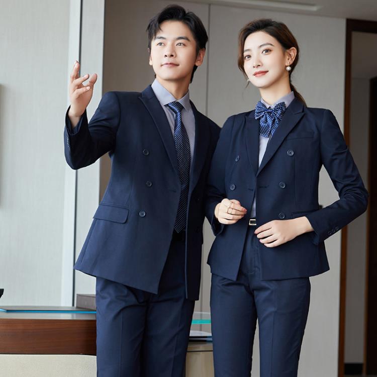 高檔雙排扣西裝男套裝英倫商務休閒西服男正裝修身新郎結婚禮服男-細節圖4