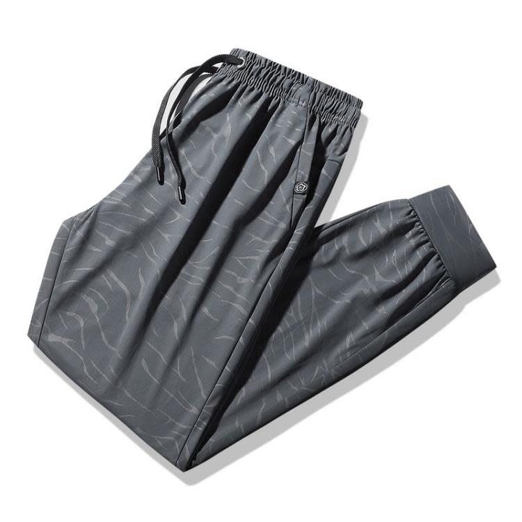 長褲 2023夏季男士速干男裝加大運動褲冰絲透氣休閒褲男空調褲透氣-細節圖3