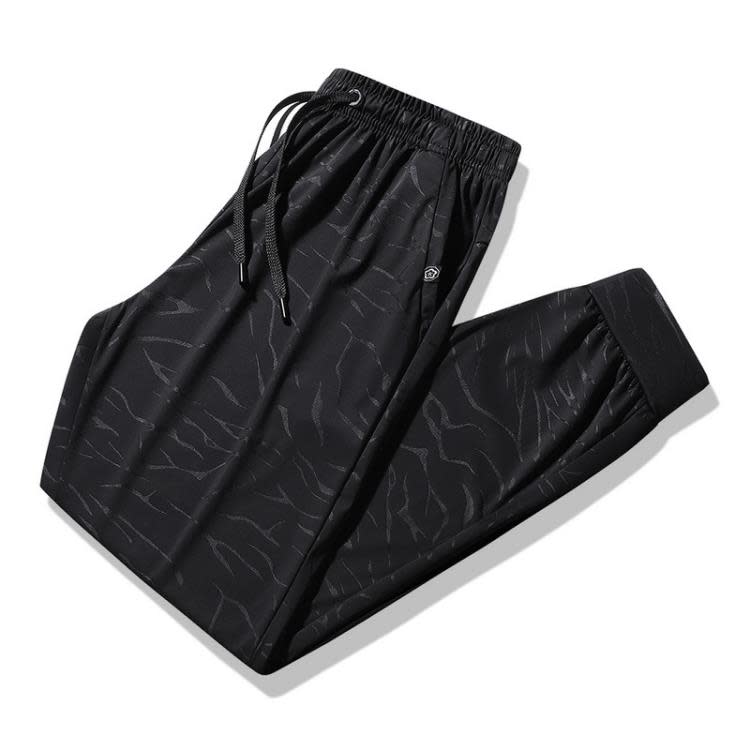 長褲 2023夏季男士速干男裝加大運動褲冰絲透氣休閒褲男空調褲透氣-細節圖4