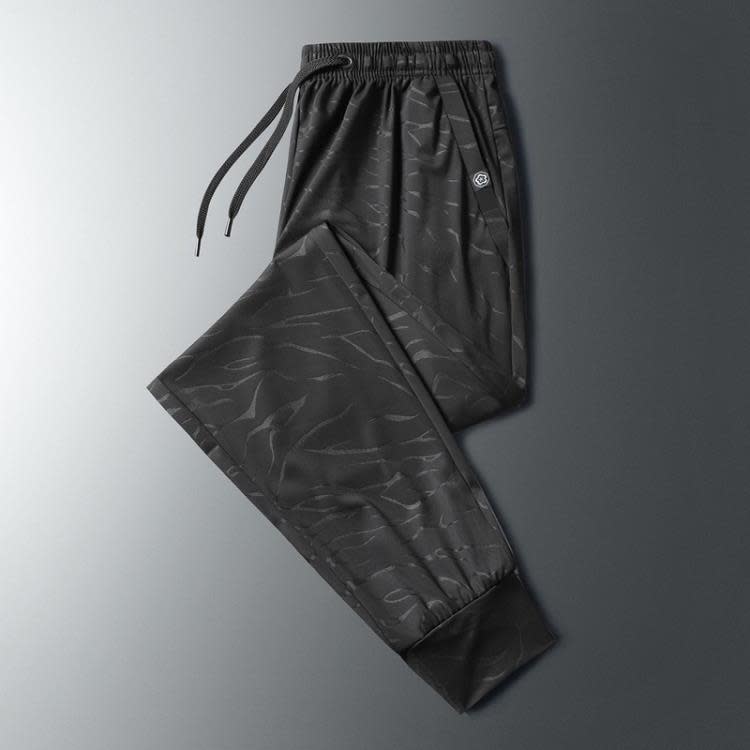 長褲 2023夏季男士速干男裝加大運動褲冰絲透氣休閒褲男空調褲透氣-細節圖6