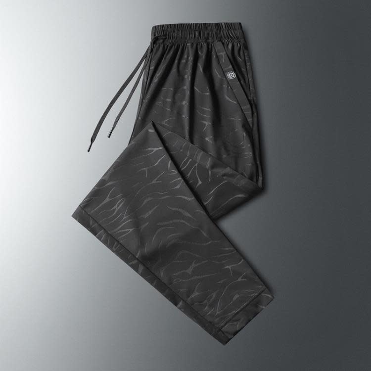 長褲 2023夏季男士速干男裝加大運動褲冰絲透氣休閒褲男空調褲透氣-細節圖7