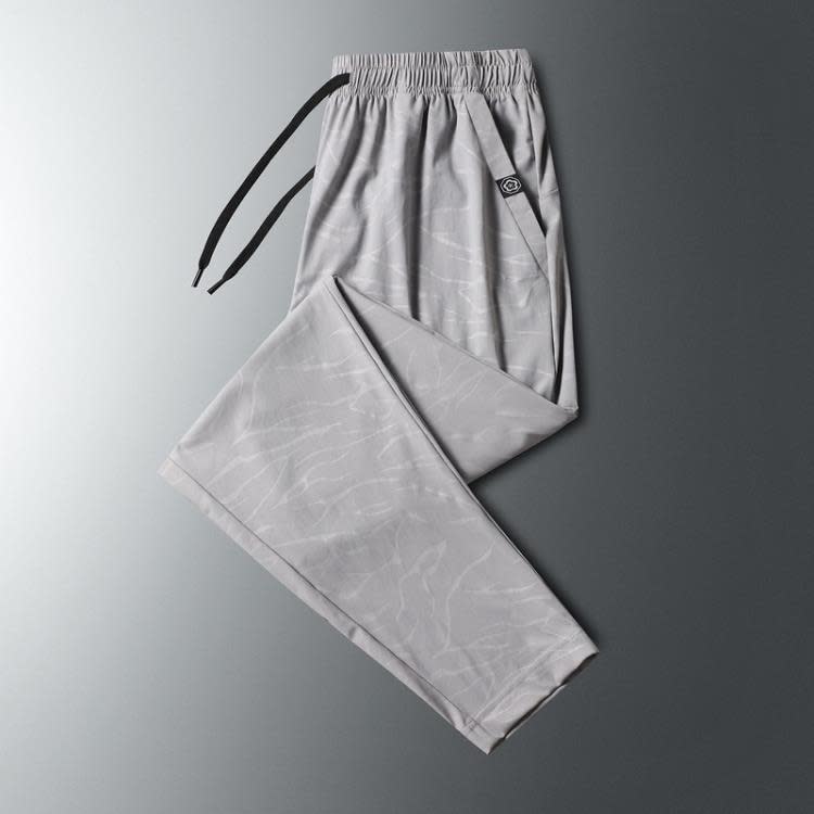 長褲 2023夏季男士速干男裝加大運動褲冰絲透氣休閒褲男空調褲透氣-細節圖9