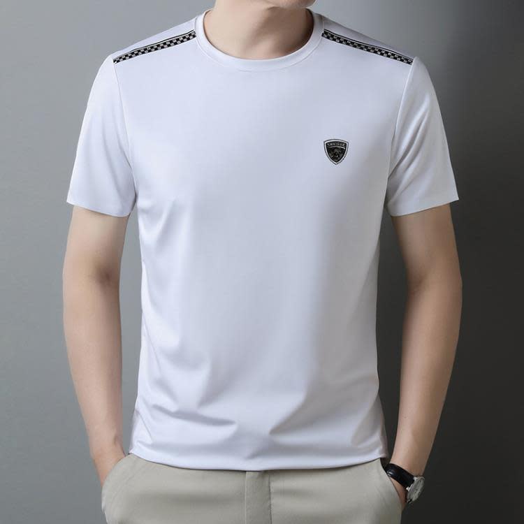 圓領短袖男士夏季新款2023中青年個性套頭短袖T恤男裝上衣半袖潮-細節圖9