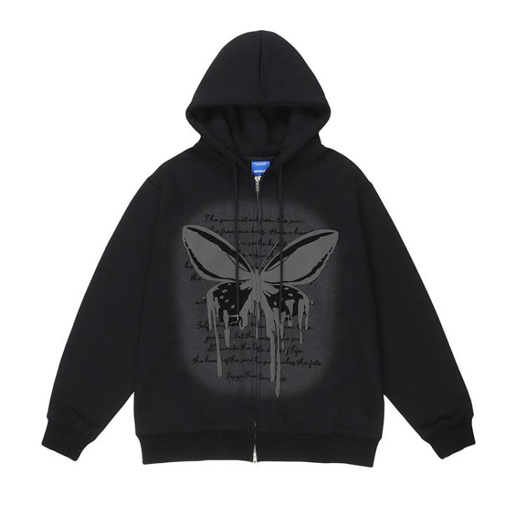 SE-W2535 330g抓絨拉鍊開衫連帽衛衣 黑色 咖啡色-細節圖6