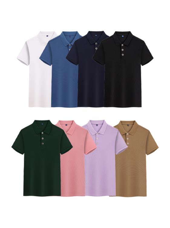 短袖T恤 高端絲光棉純色商務公司團體服訂製t恤polo衫工作服印字logo-細節圖5