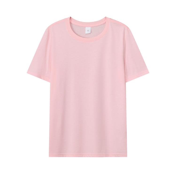 T恤訂製透氣大眾棉蓋絲短袖體恤夏季ins潮牌空白大碼圓領衫定做-細節圖7