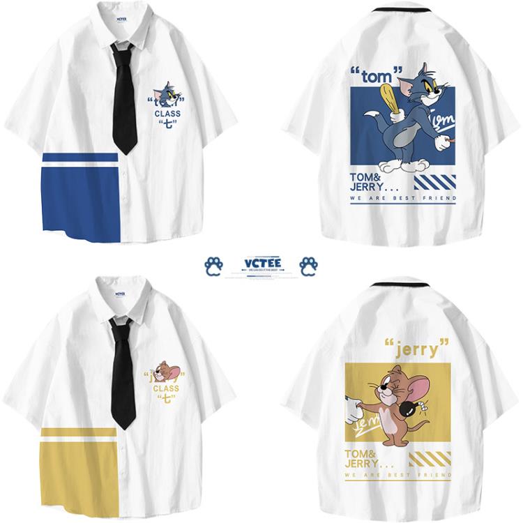 短袖T恤 班服耐穿襯衫JK寬松t恤畢業季初高中運動會開幕式衣服裝-細節圖5