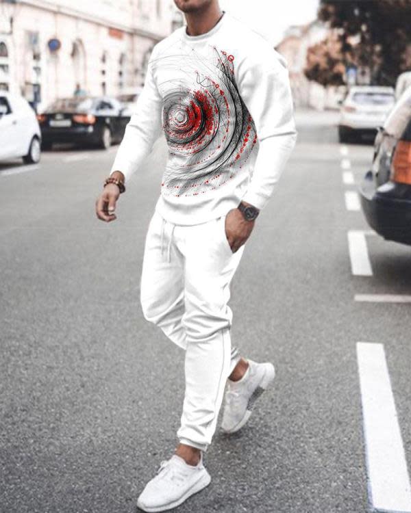 電商廠家貨源 成人3D數碼印花衛衣衛褲套裝-細節圖3