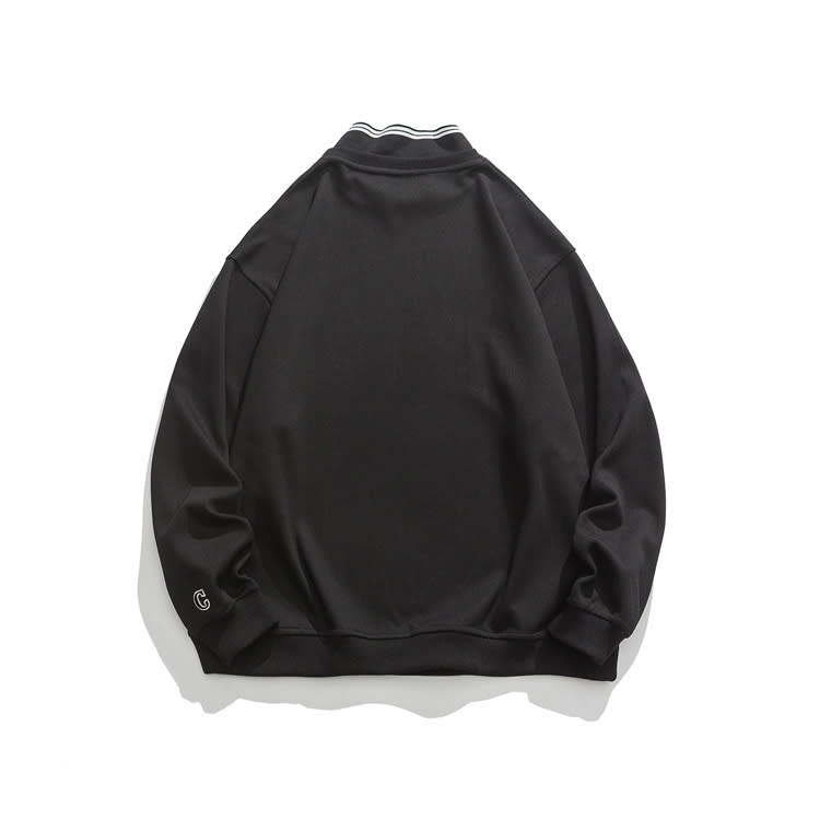 北界男裝 美式潮牌2023春季新款簡約字母休閒衛衣男潮流套頭外套-細節圖3