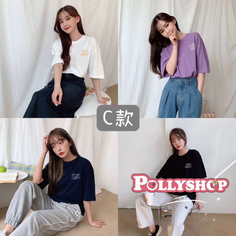 muahmuah 短袖 厚棉 短T 經典短袖 多色 多款 上衣 情侶衣 正韓 情侶服 男女款-細節圖4