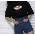 muahmuah 短袖 厚棉 短T 經典短袖 多色 多款 上衣 情侶衣 正韓 情侶服 男女款-規格圖9