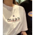 muahmuah 短袖 厚棉 短T 經典短袖 多色 多款 上衣 情侶衣 正韓 情侶服 男女款-規格圖9