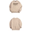 【1-4天出貨】Muahmuah 長袖 大學T 秋季新款 韓國代購 Muahmuah x teddy bear 刷毛 長-規格圖9