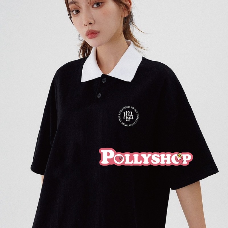 【1-4天出貨】Muahmuah 短袖 polo衫 短tee polo 短踢 上衣 oversize 正韓 韓國代購-細節圖3