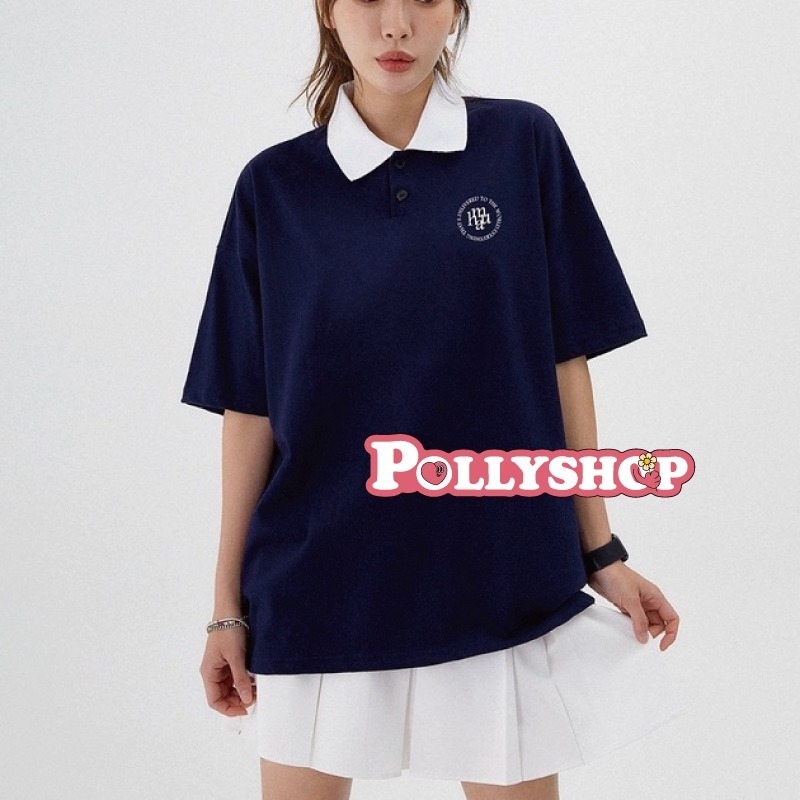 【1-4天出貨】Muahmuah 短袖 polo衫 短tee polo 短踢 上衣 oversize 正韓 韓國代購-細節圖4