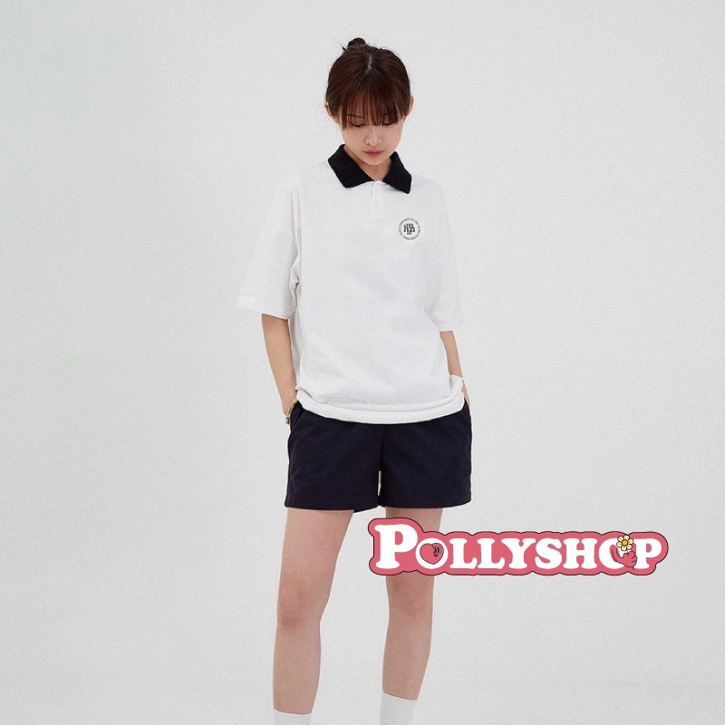 【1-4天出貨】Muahmuah 短袖 polo衫 短tee polo 短踢 上衣 oversize 正韓 韓國代購-細節圖5