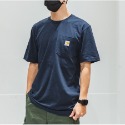 【1-4天出貨】Carhartt K87 口袋短Tee 短t 短踢 2021 素T 口袋T 短袖 重磅 棉T 男女生-規格圖9