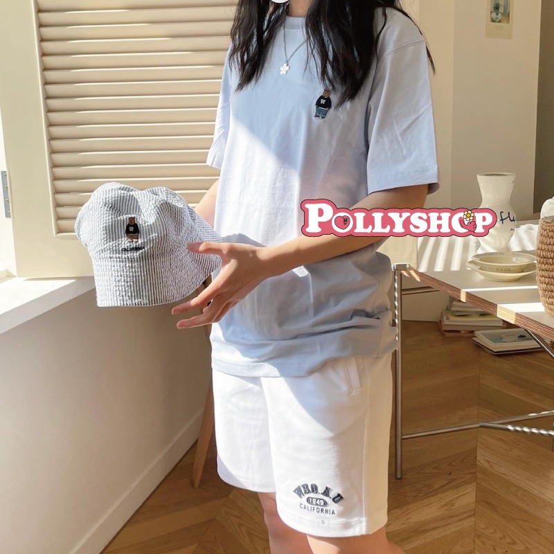 【正韓免運】WHO.A.U 經典LOGO 短褲 WHOAU 褲子 WHTMC2415U 韓國代購男女同款 情侶裝-細節圖2
