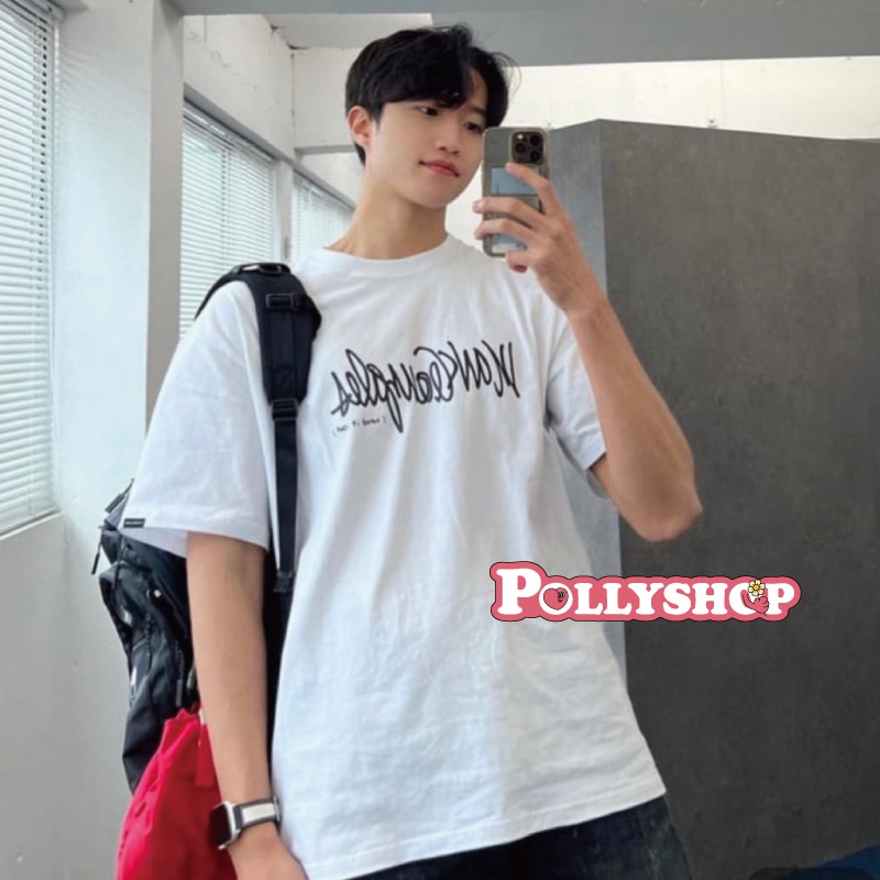 【1-4天出货】 Mark Gonzales 胸前刺绣小花花短袖小天使Whatitisnt 短踢短T-細節圖6