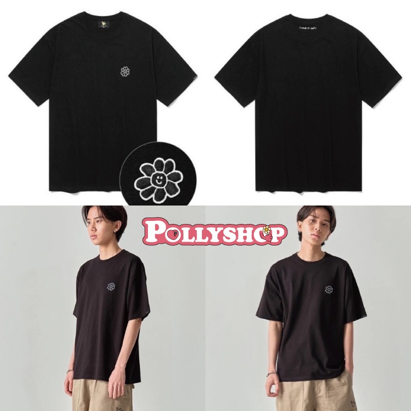 【1-4天出货】 Mark Gonzales 胸前刺绣小花花短袖小天使Whatitisnt 短踢短T-細節圖9