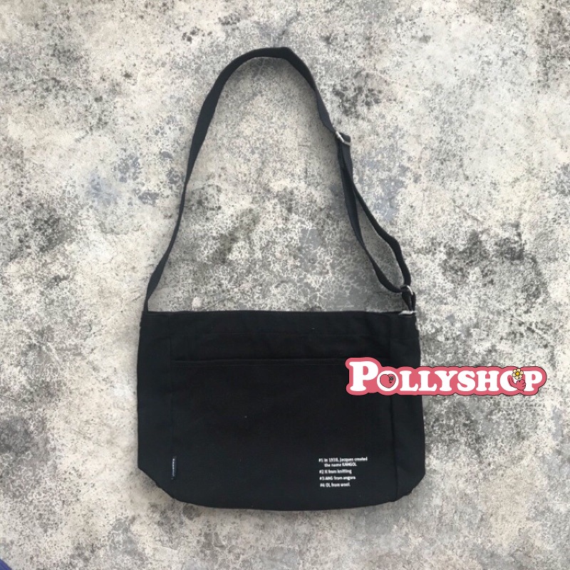 【現貨1-4天出貨】 kangol 帆布包 袋鼠 單肩斜挎包 托特包 休閒側肩包 女生包包 學院風包 帆布袋-細節圖7