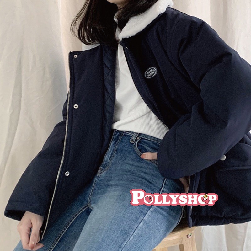 現貨1-4天出貨【正韓免運】韓國MUAHMUAH 大翻領飛行外套 MUAH MUAH外套 冬季外套-細節圖4