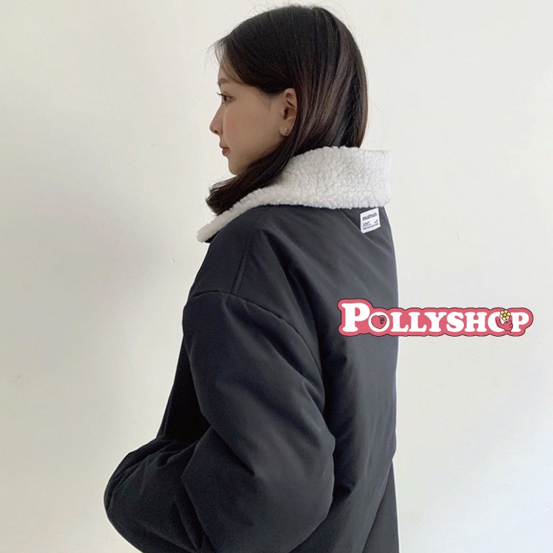 現貨1-4天出貨【正韓免運】韓國MUAHMUAH 大翻領飛行外套 MUAH MUAH外套 冬季外套-細節圖6