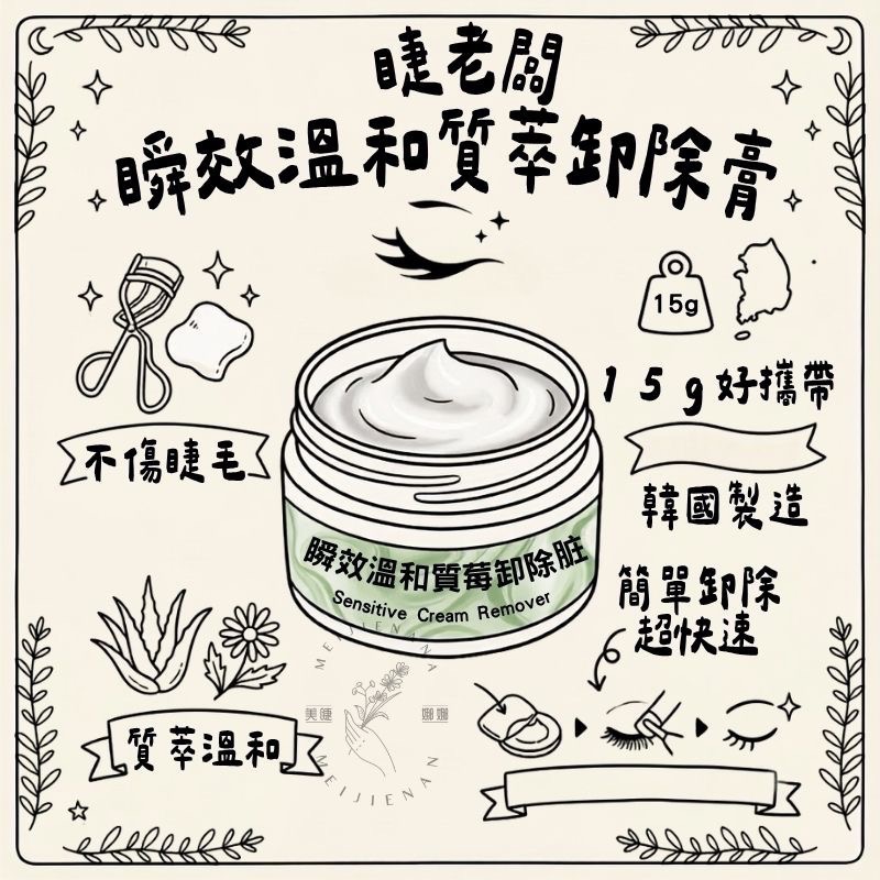 睫老闆 瞬效溫和質萃卸膠膏 15g 卸除膏 卸膏 卸睫毛 卸膠膏 睫毛卸膏 卸膏 美睫材料 美睫考試 美睫娜娜-細節圖6