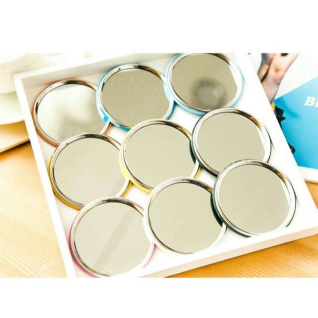 小圓鏡 韓國熱賣插畫風 隨身鏡 來店禮 打卡禮 化妝鏡 美容鏡 贈品 小鏡子 探房禮 婚禮小物 美睫娜娜-細節圖2