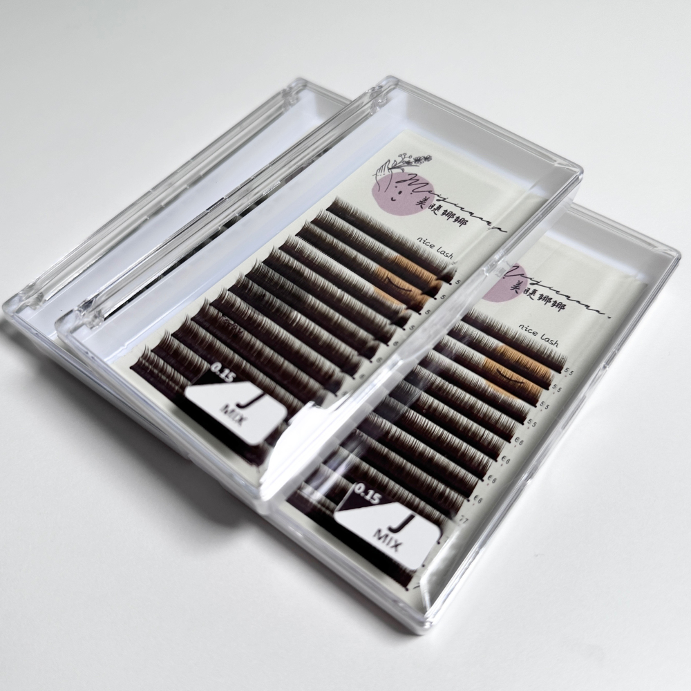現貨 綜合板下睫毛 12排睫毛大容量 自然感下睫毛 下睫毛 混合版下睫毛 0.15 Ｊ卷 長度6/7/8 美睫娜娜-細節圖4