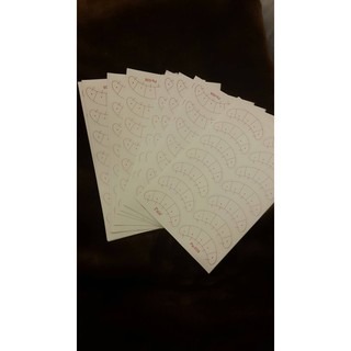 現貨【美睫娜娜】美睫 接睫 定點練習 眼膜 眼貼 隔離墊 造型練習 一張7對14片 美睫練習貼-細節圖2