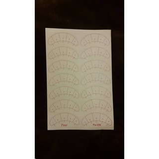 現貨【美睫娜娜】美睫 接睫 定點練習 眼膜 眼貼 隔離墊 造型練習 一張7對14片 美睫練習貼-細節圖3