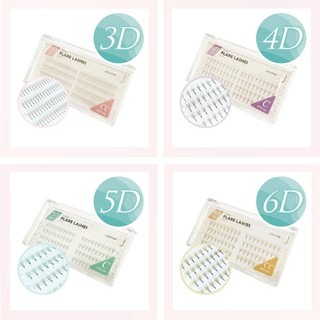 Jovisa 韓國 頂級絲綢 純手工 花羽睫毛 朵毛 3D  4D  5D  6D  0.07 便利花 六Ｄ 美睫娜娜-細節圖2