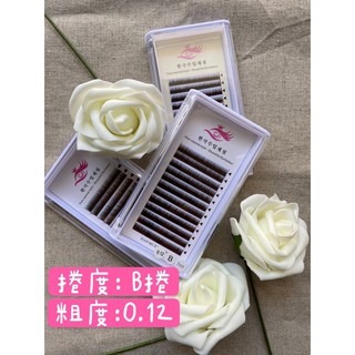 美睫娜娜 咖啡色 下睫毛 0.1 捲度B 絲絨 自然感 長度6mm 7mm 大容量 類真睫毛 韓劇指定款 美睫娜娜-細節圖8