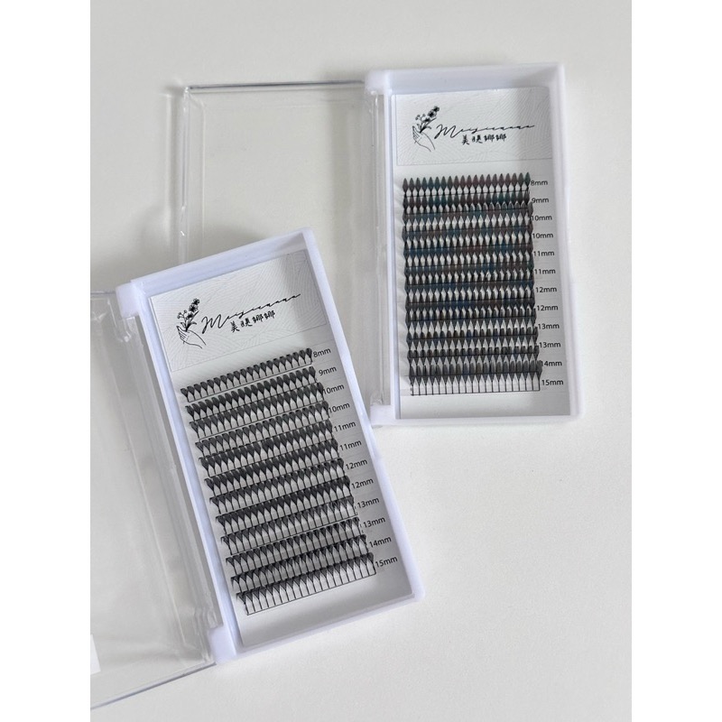 中式美睫 現貨 漫畫塔尖 漫畫款睫毛 朵毛 便利花 無需開花技術 不散根 美睫 假睫毛 現貨秒發MJNN-細節圖3