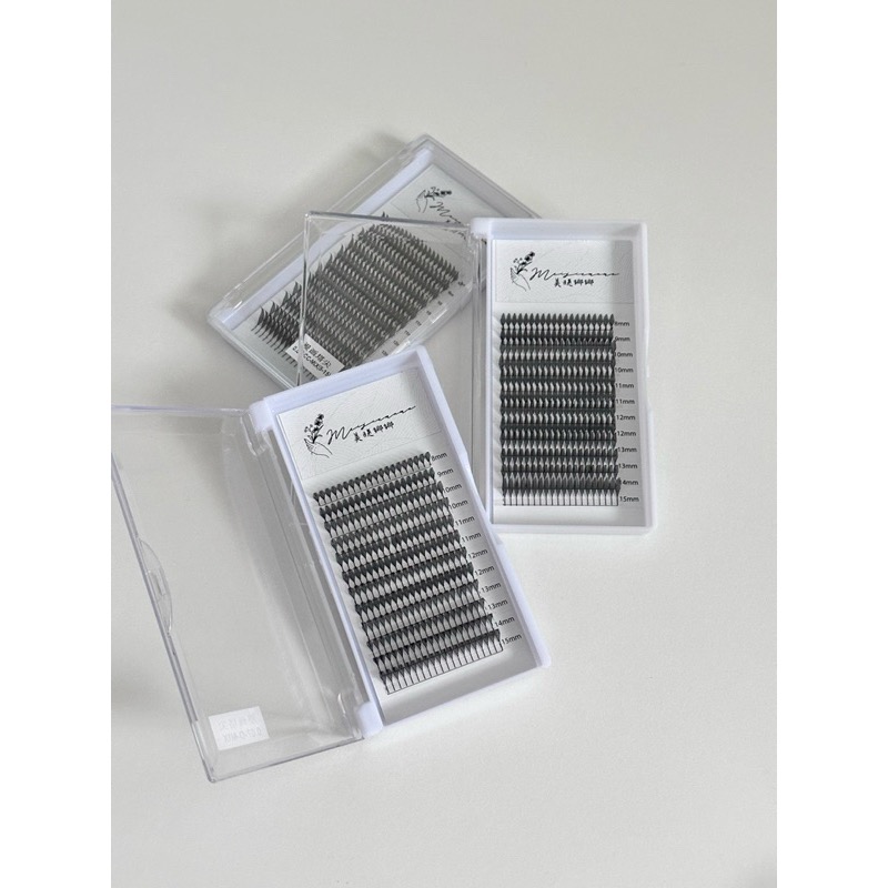 中式美睫 現貨 漫畫塔尖 漫畫款睫毛 朵毛 便利花 無需開花技術 不散根 美睫 假睫毛 現貨秒發MJNN-細節圖4