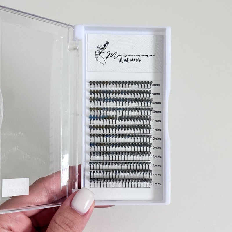 中式美睫 現貨 漫畫塔尖 漫畫款睫毛 朵毛 便利花 無需開花技術 不散根 美睫 假睫毛 現貨秒發MJNN-細節圖6