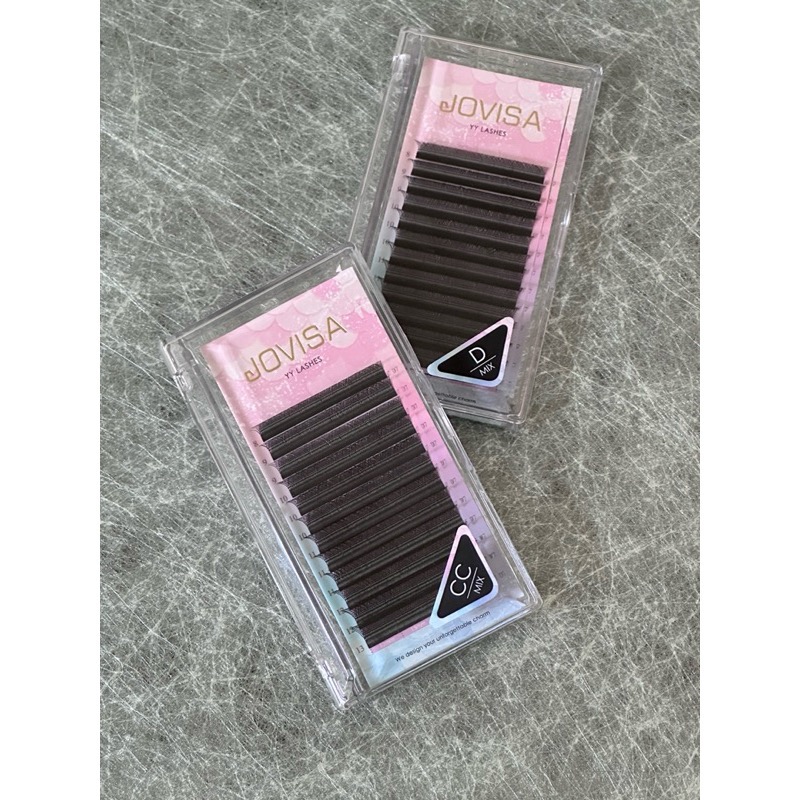 現貨 YY睫毛 Jovisa 綜合版 美睫 人魚魅惑 6D濃密吸膠 2種卷度 假睫毛 嫁接睫毛 睫毛 美睫材料 MJNN-細節圖3