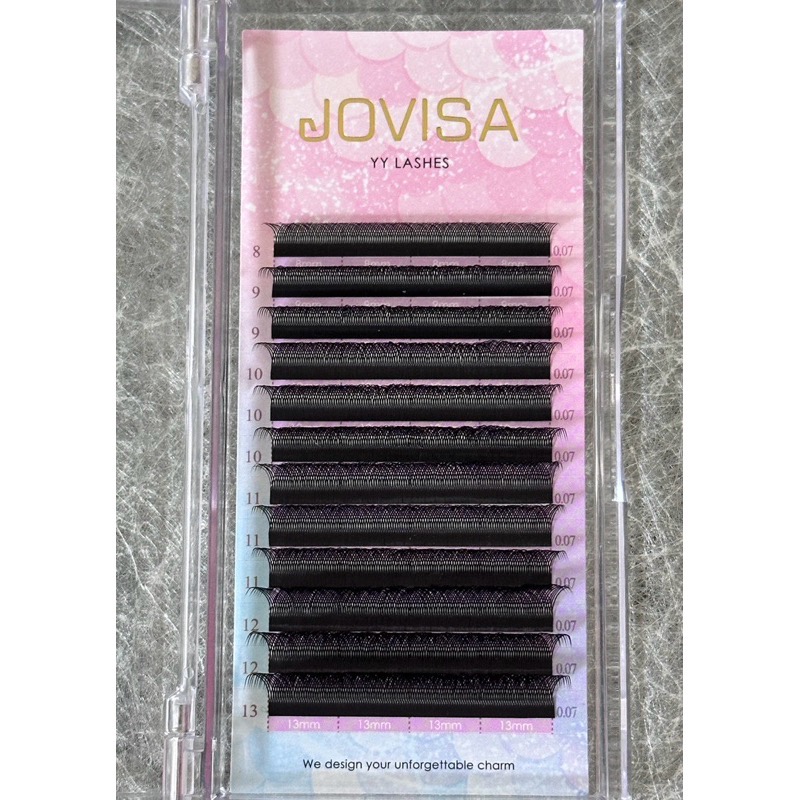 現貨 YY睫毛 Jovisa 綜合版 美睫 人魚魅惑 6D濃密吸膠 2種卷度 假睫毛 嫁接睫毛 睫毛 美睫材料 MJNN-細節圖7